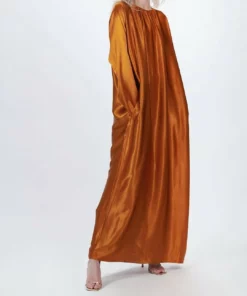 Asceno The Rhodes Maxi Dress In Gold - women