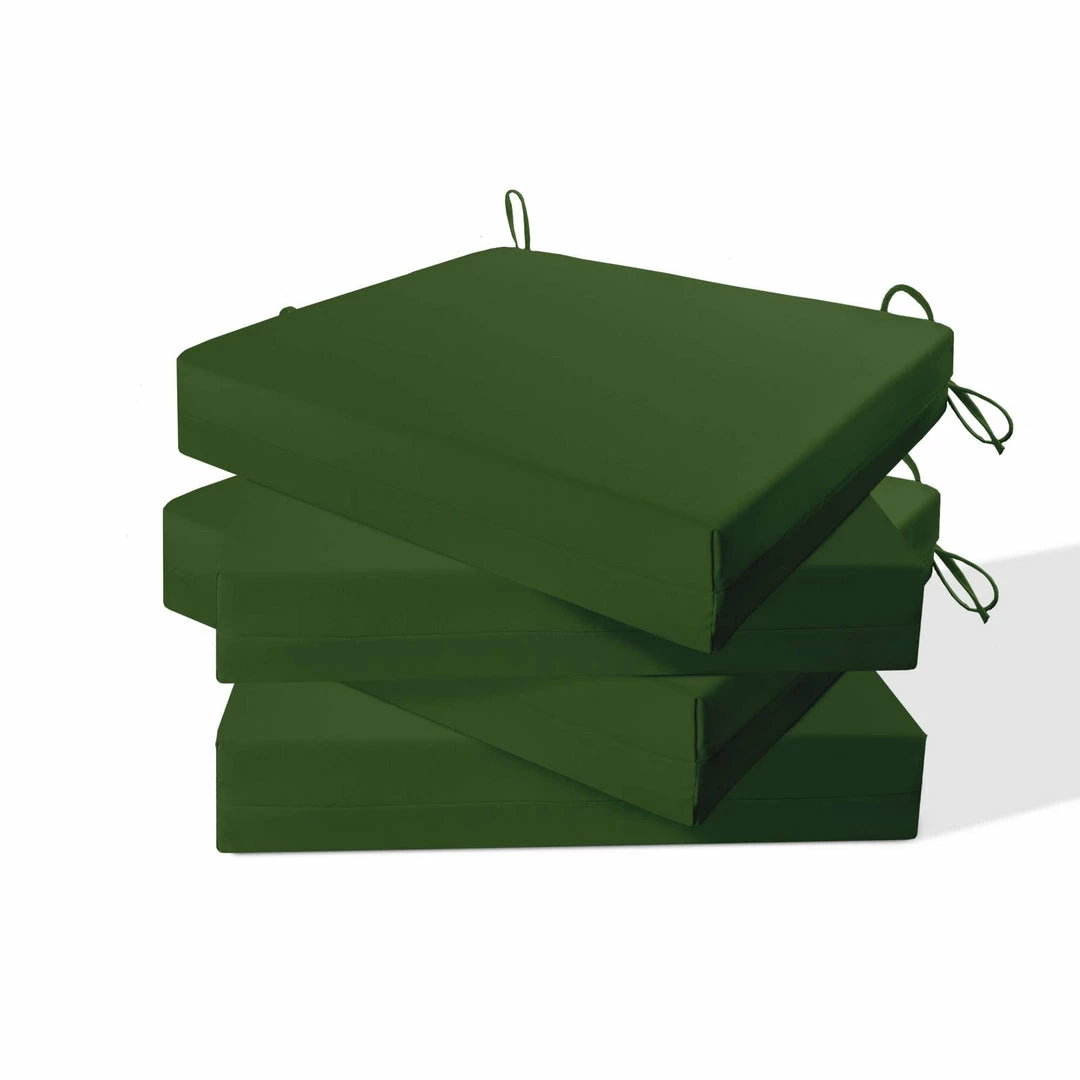 Peace Nest Square Design Waterproof Set of 4 Outdoor Chair Cushions Seat Pads 18.5*16*3" - Image 8