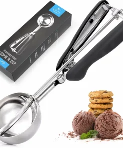 Zulay Kitchen Cookie Scoop Black Handle