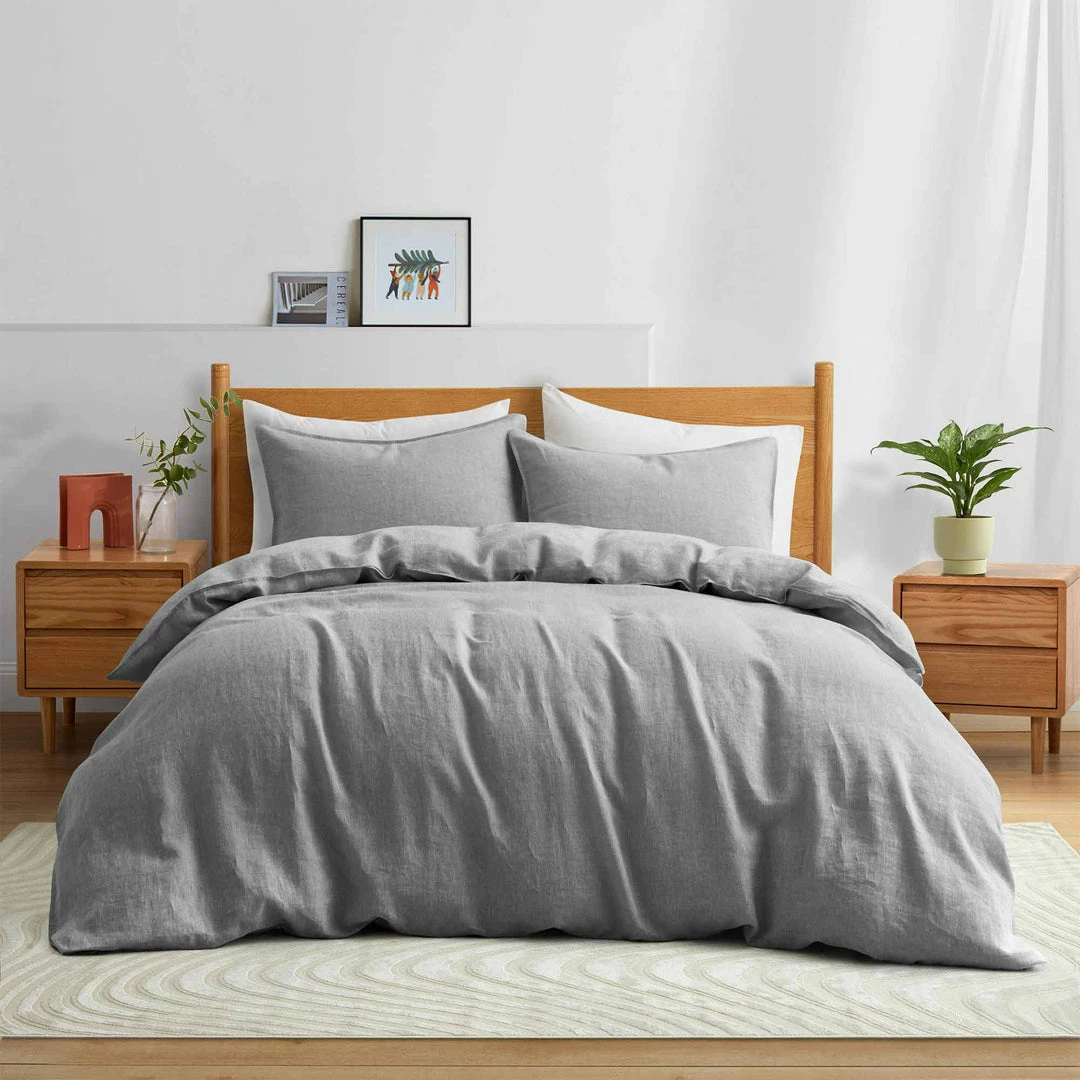 Peace Nest 100% Linen Duvet Cover Sets - Image 9