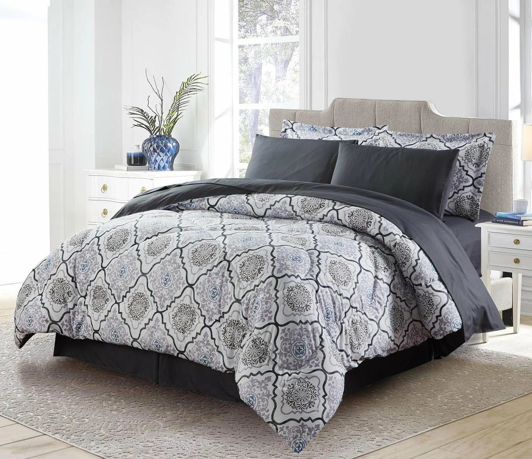 Bibb Home 8 Pc Down Alternative Comforter Set