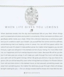 Bryan Anthonys When Life Gives You Lemons Necklace in Silver - women