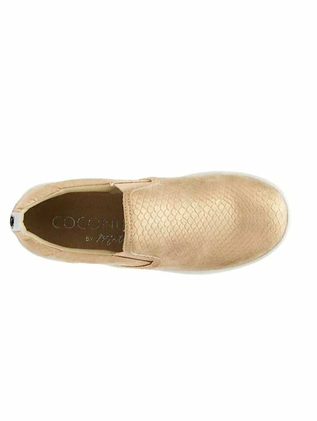 Coconuts By Matisse Kids Lil Gradient Sneaker in Gold Snake - Image 2