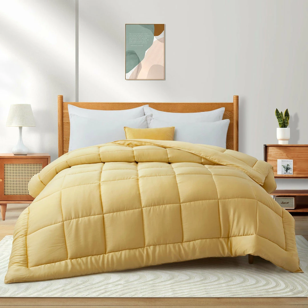 Peace Nest Soft Lyocell Embroidered & Jacquard Down Alternative Comforter All Season - Image 5
