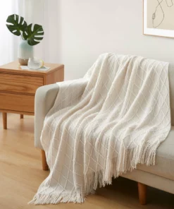 Peace Nest Weave Throw Blanket 50x60"