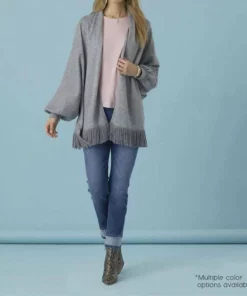 Coco + Carmen Cheryl Soft Wrap in Grey - women