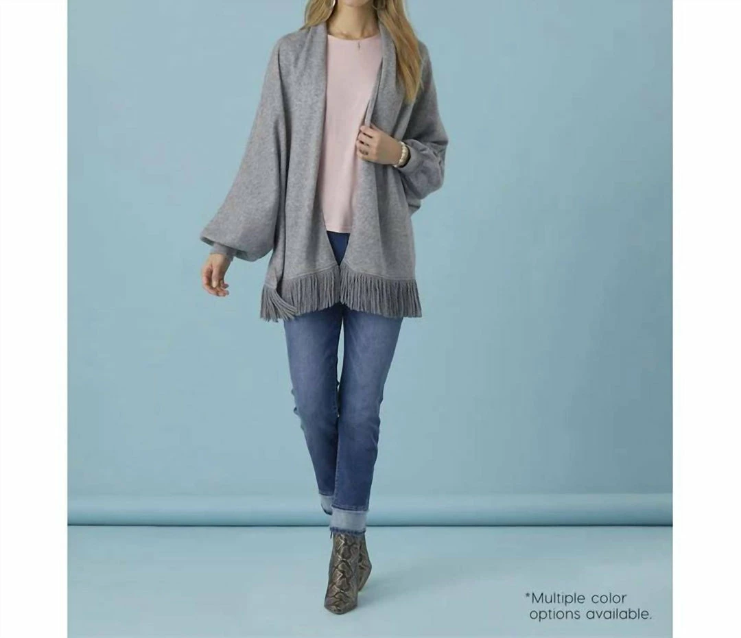 Coco + Carmen Cheryl Soft Wrap in Grey - women