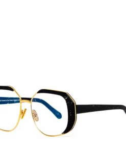 FUBU Frames Fifth Ave Black Geometric Blue Light Eyeglasses - women