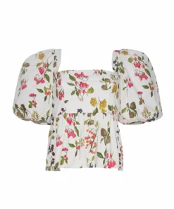 Cara Cara Alexis Top in Botanical Ivory - women