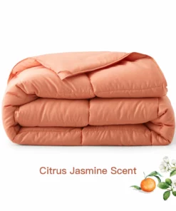 Peace Nest All Season Down Alternative Comforter with Orange / Camellia / Wormwood Scent