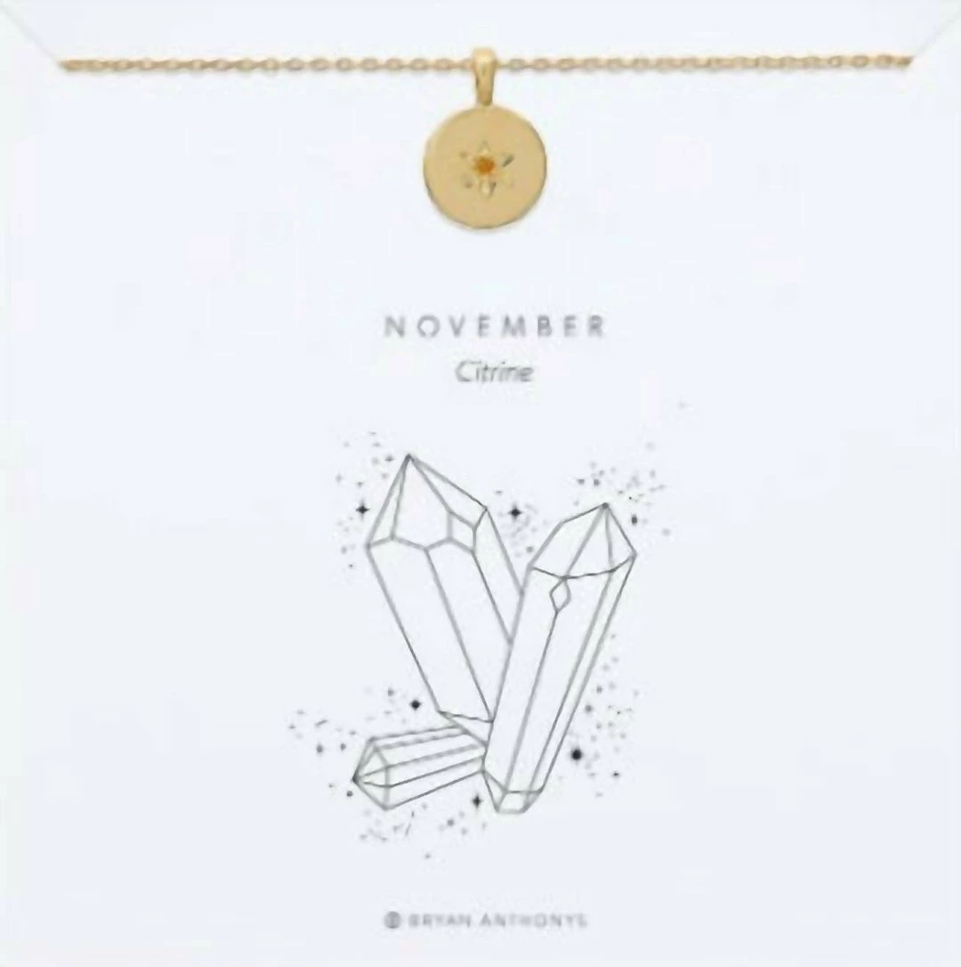 Bryan Anthonys November Birthstone Necklace in 14K Gold - women