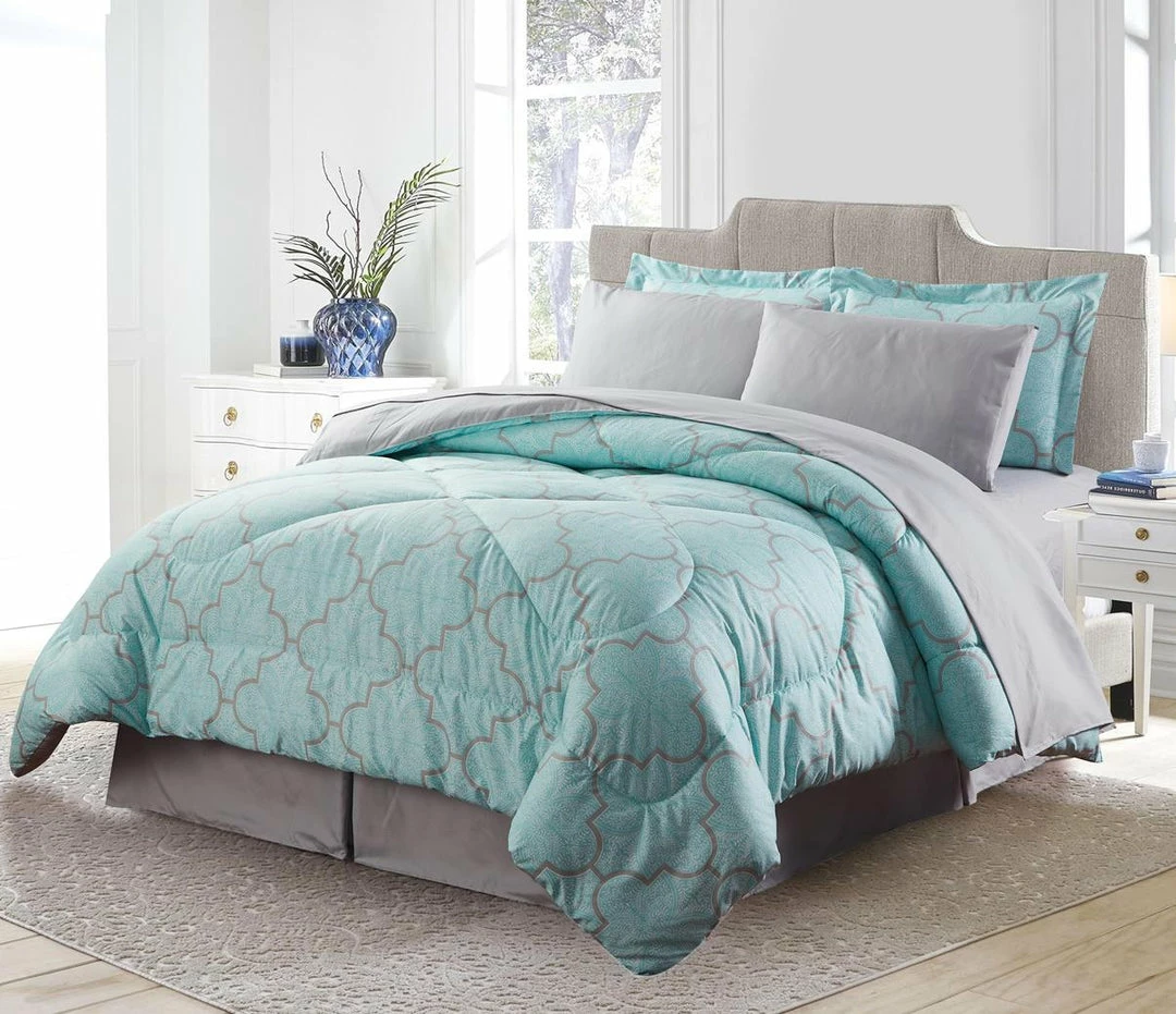Bibb Home 8 Pc Down Alternative Comforter Set - Image 2
