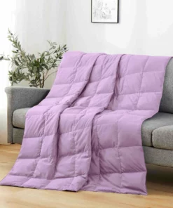 Peace Nest 30% Grey Duck Down Throw Blanket