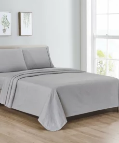 Bibb Home Egyptian Luxury 1800 Count Printed 4 Piece Sheet Set