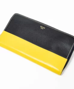 Céline Bicolor Zip Around Wallet - women
