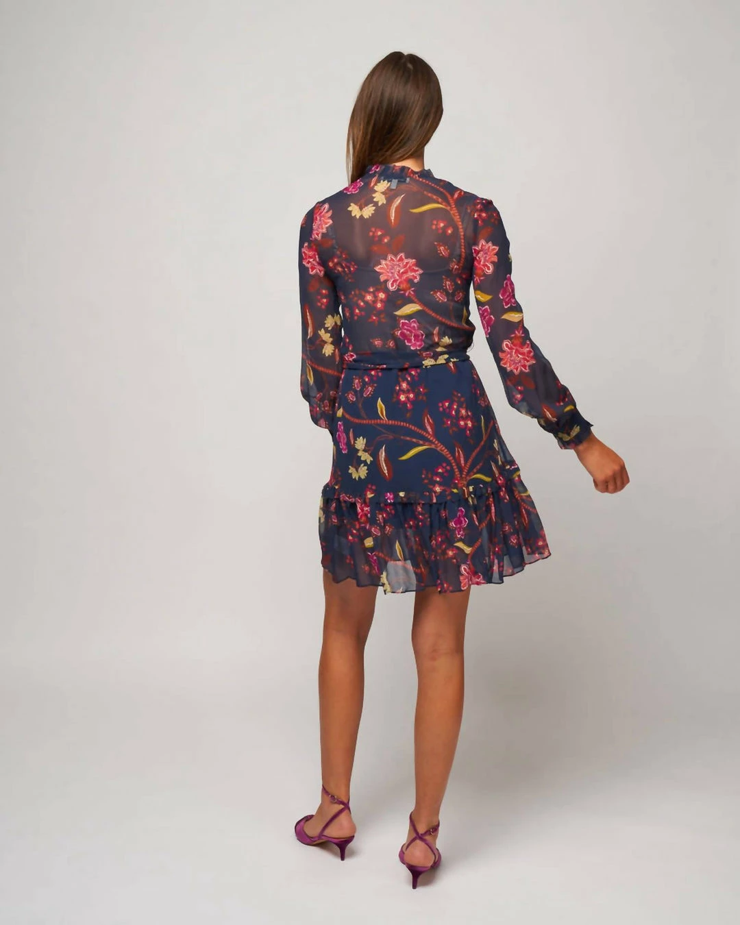 Cara Cara Blair Dress in Ophelia Floral Midnight - women - Image 3
