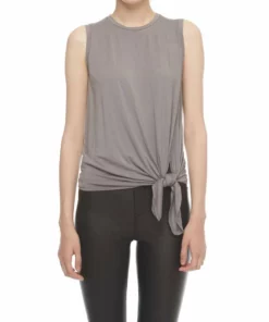 Iltm The Paige Knotted Tank in Silver - women