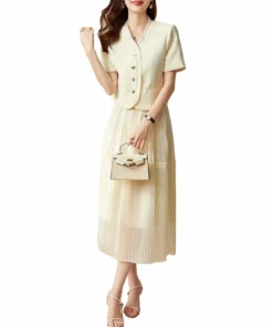 WLZD 2pc Blouse & Skirt Set - women