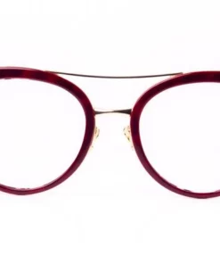 FUBU Frames Montauk Burgundy Oval Blue Light Eyeglasses - women