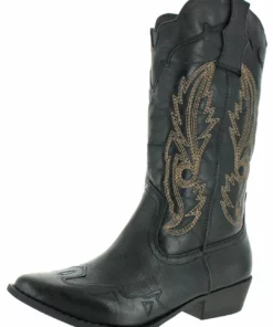 Coconuts by Matisse Cimmaron Womens Faux Leather Pointed Toe Cowboy, Western Boots