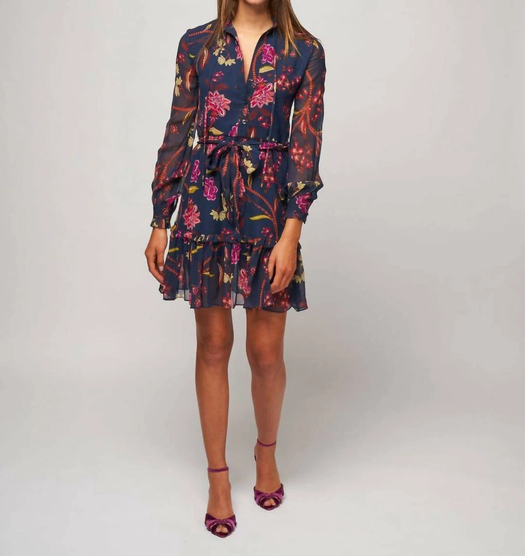 Cara Cara Blair Dress in Ophelia Floral Midnight - women