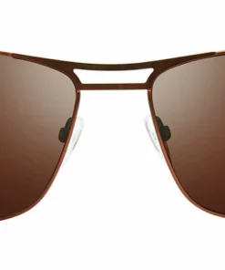Revo SURGE RE 1138 02 BR Rectangle Polarized Sunglasses - men