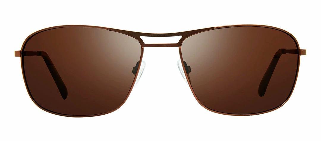 Revo SURGE RE 1138 02 BR Rectangle Polarized Sunglasses - men