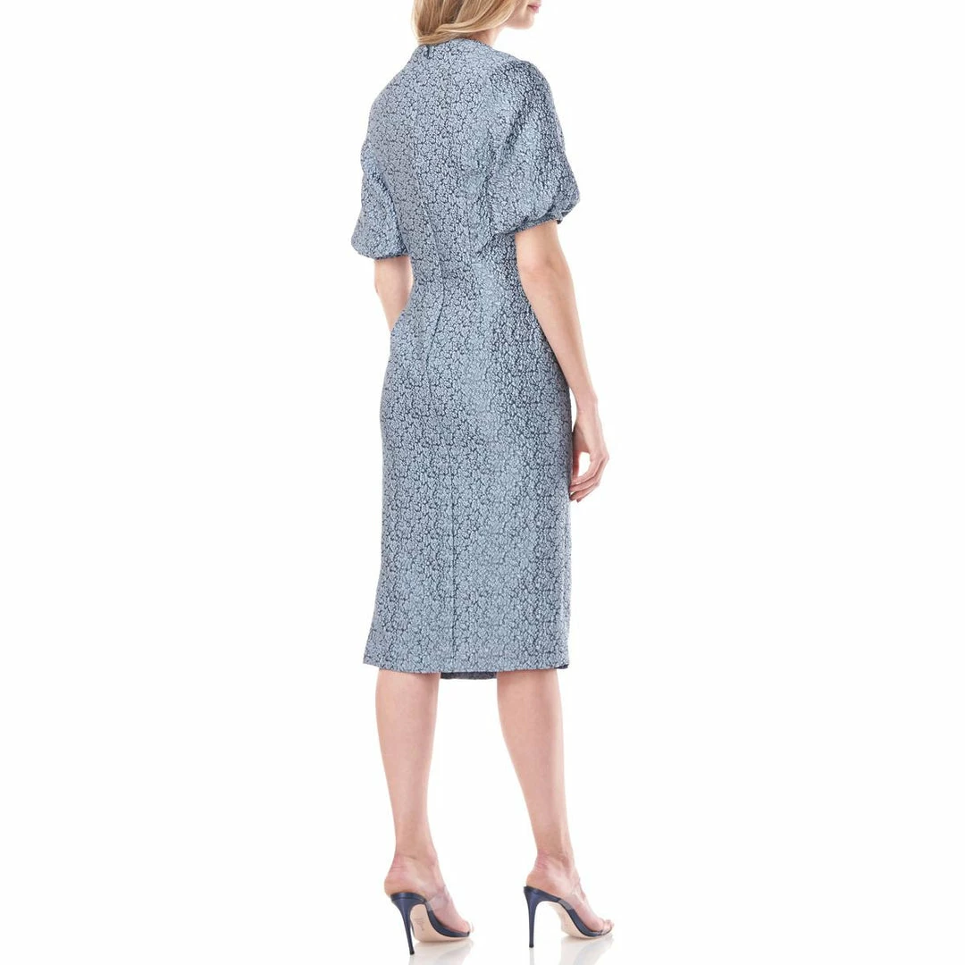 Kay Unger New York Fernanda Womens Floral Midi Cocktail and Party Dress - Image 2