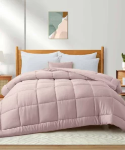 Peace Nest Soft Lyocell Embroidered & Jacquard Down Alternative Comforter All Season