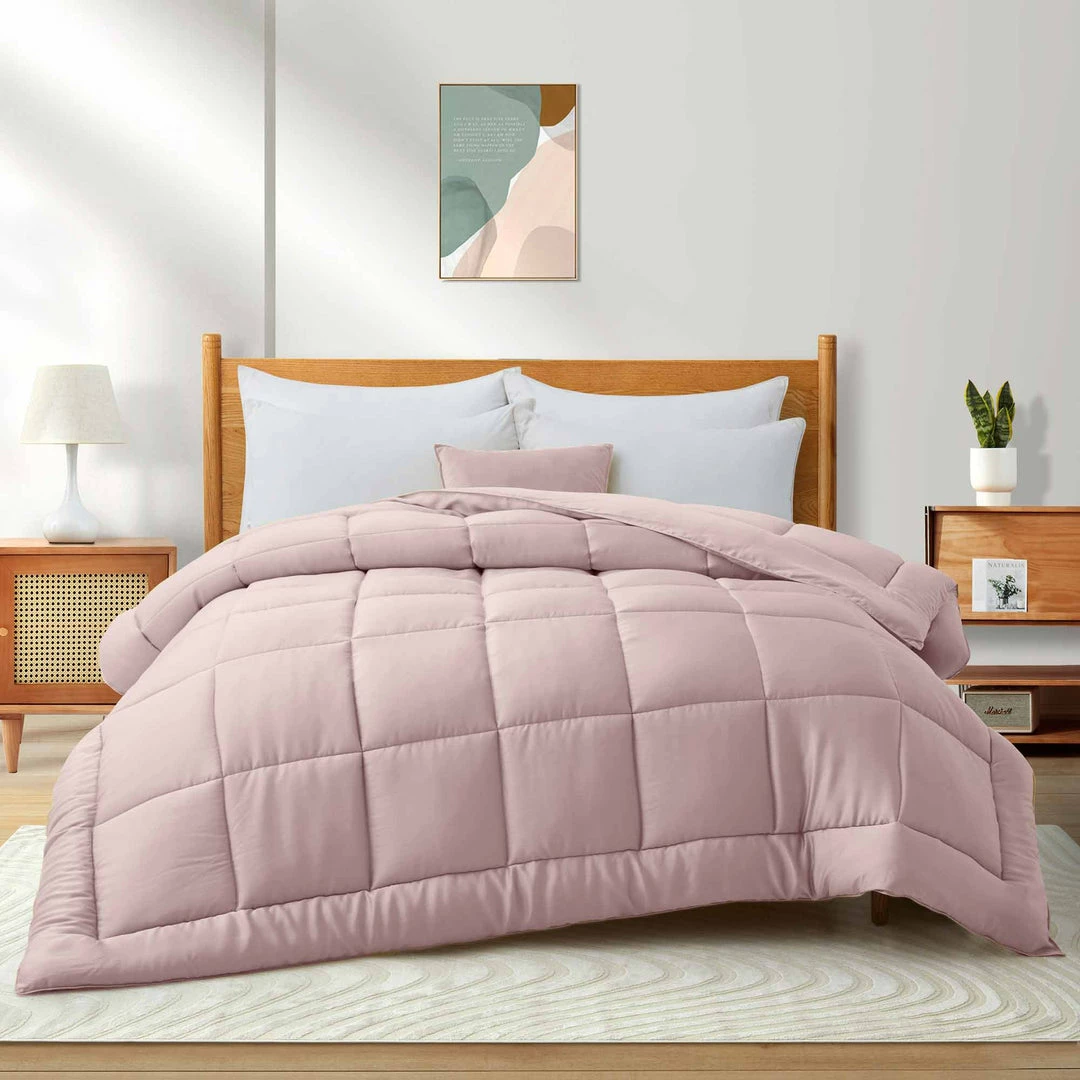 Peace Nest Soft Lyocell Embroidered & Jacquard Down Alternative Comforter All Season