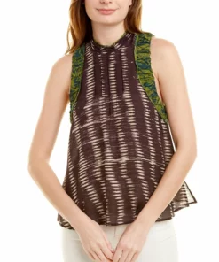 Burning Torch Siren Silk Tank Top - women