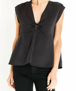 Forte Forte Cloquet Silk Top In Notte - women