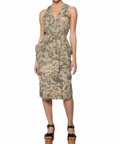 Burning Torch Paramount Map Print Dress - women