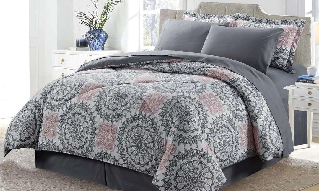 Bibb Home 8 Pc Down Alternative Comforter Set - Image 5