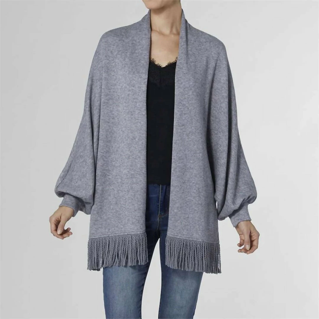 Coco + Carmen Cheryl Soft Wrap in Grey - women - Image 2