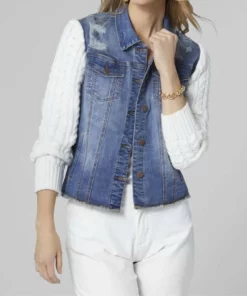 Coco + Carmen Omg Denim Jacket in Medium Denim - women