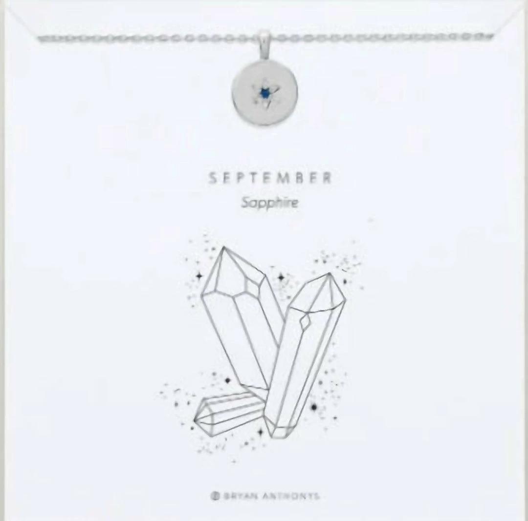 Bryan Anthonys September Birthstone Necklace in Silver - women