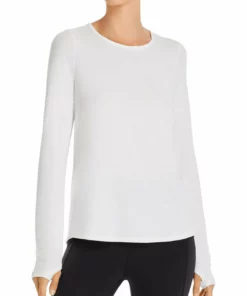 Urban Savage Womens Crewneck Lace Up Back Blouse