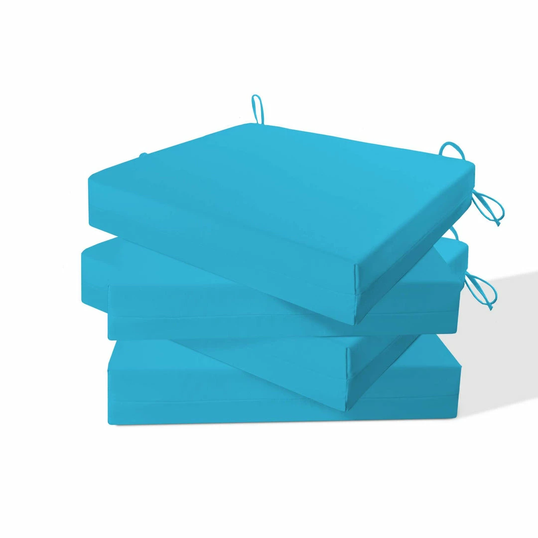 Peace Nest Square Design Waterproof Set of 4 Outdoor Chair Cushions Seat Pads 18.5*16*3" - Image 11