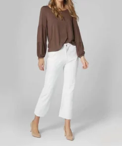 Coco + Carmen Omg Zoey Zip Corduroy in Winter White - women