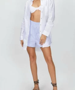 Asceno Formentera Linen Top In White - women