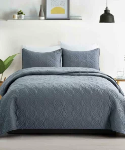 Peace Nest Peace Nest 3 Piece Quilted Coverlet Set
