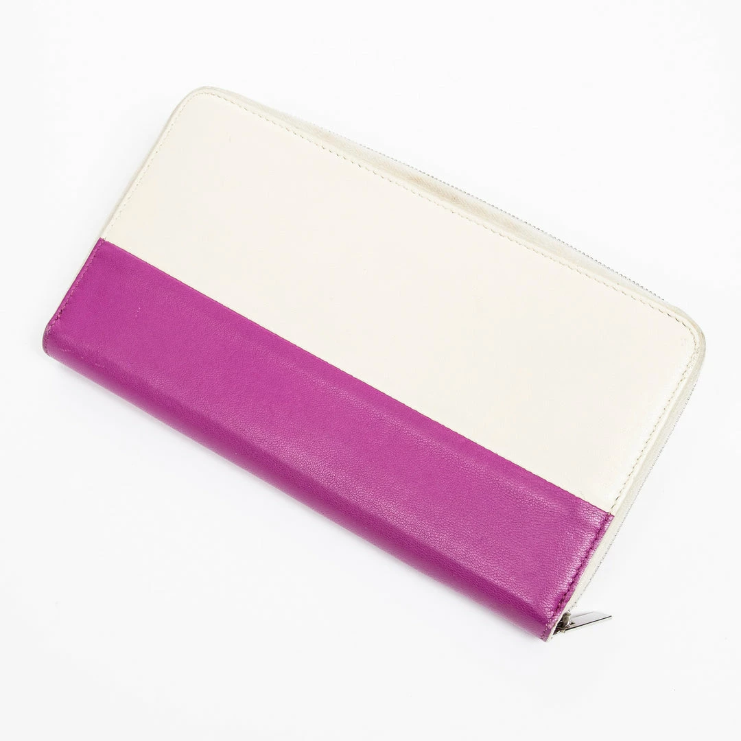 Céline Bicolor Zip Around Wallet - women - Image 2