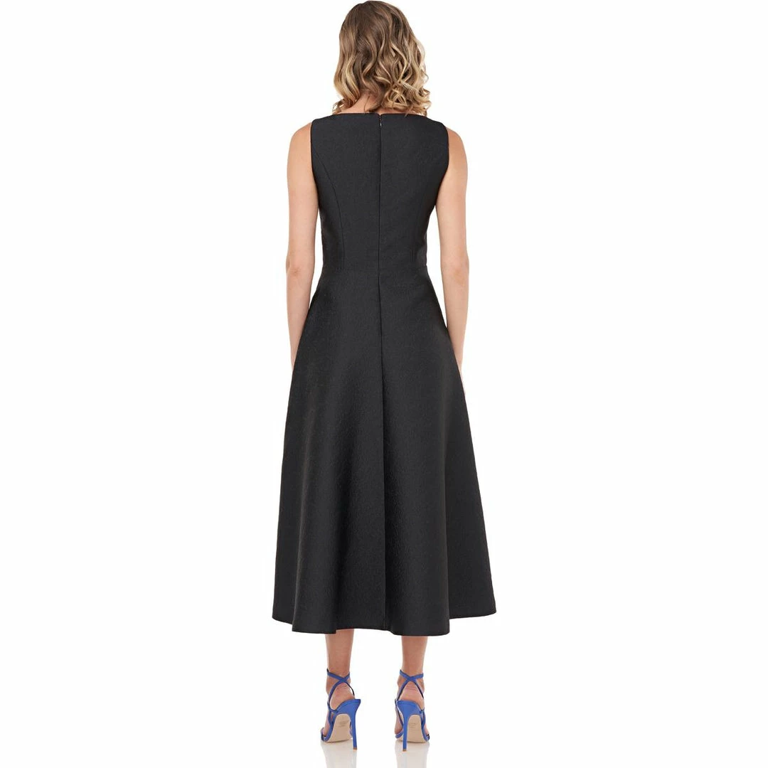 Kay Unger New York Olivia Womens Shutter Pleat Maxi Evening Dress - Image 4