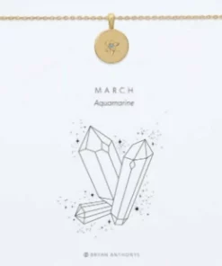 Bryan Anthonys March Birthstone Necklace in 14K Gold - women