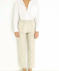 Forte Forte Wool Structured Jogging Pant In Naturale - women