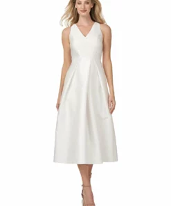 Kay Unger New York Maxime Womens V Neck Maxi Evening Dress