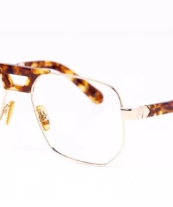 FUBU Frames Flatbush Gold/Tokyo Tortoise Square Blue Light Eyeglasses - women