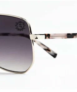 FUBU Frames Flatbush Silver Square Sunglasses - women