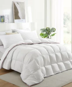 Peace Nest Soft Gusseted Design Down Feather Blend Comforter Duvet Insert Year Round Fluffy